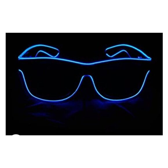 Led Glasses Glow Light Halloween Clear Glasses OS - Picture 3 of 8
